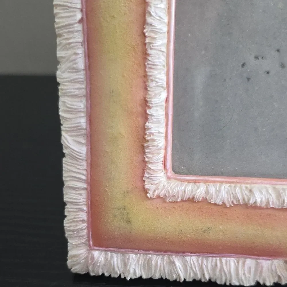 Charming Tan and Cream Picture Frame